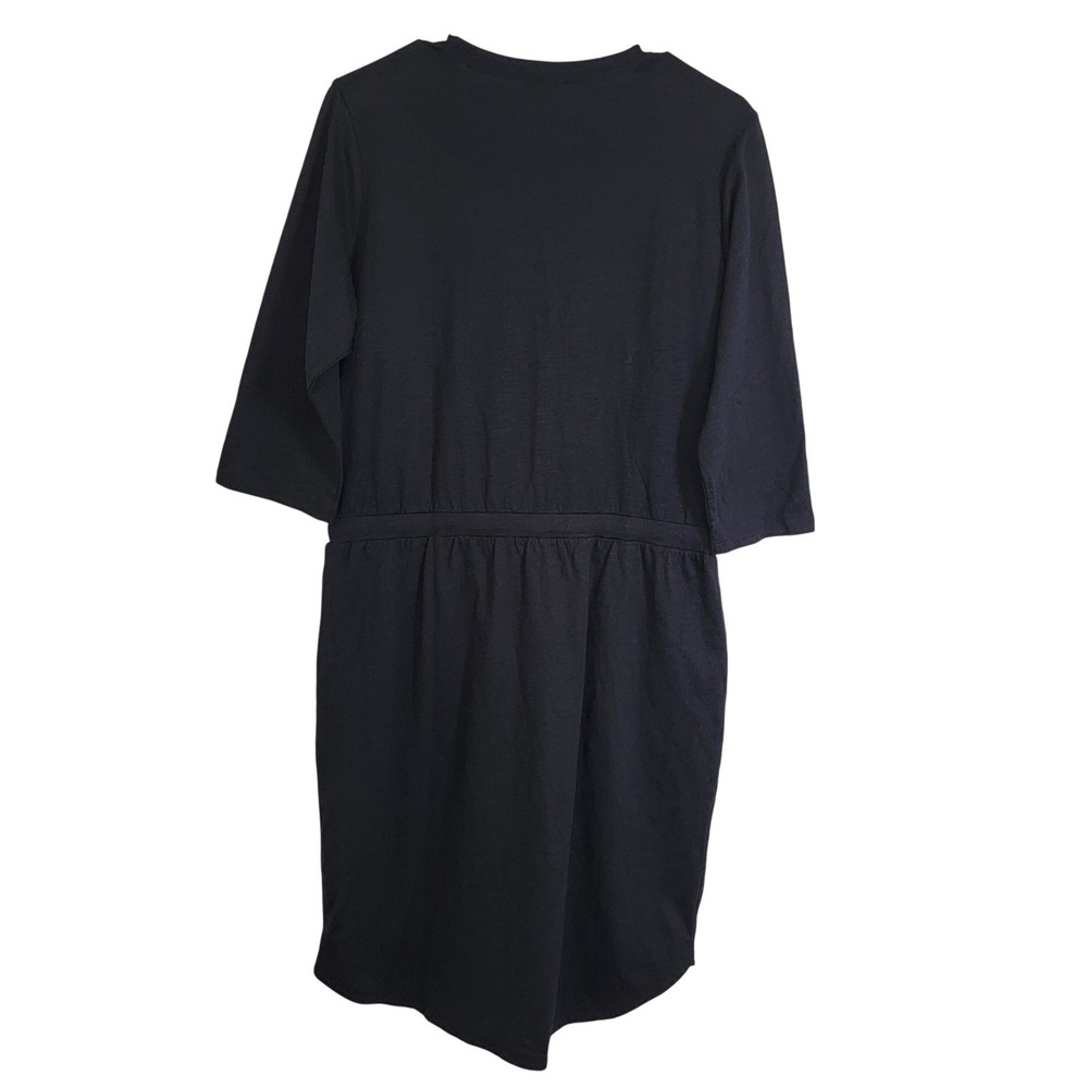 Pact Organic Cotton Relaxed Slub Weekend T-shirt Dress Vacation Casual Medium - Picture 5 of 14